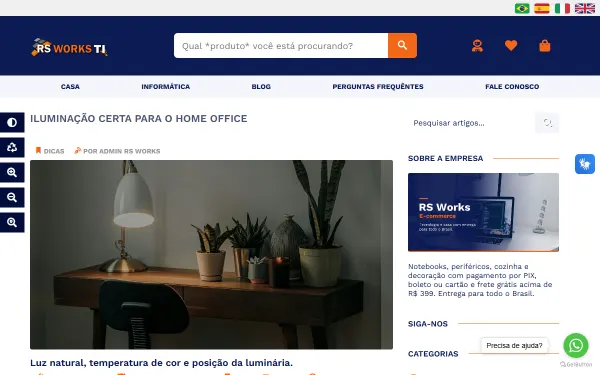 Blog com artigos para atrair clientes